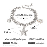 Stainless Steel Starfish Shell Bracelets