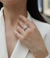 Moissanite S925, Silver And Platinum-plated