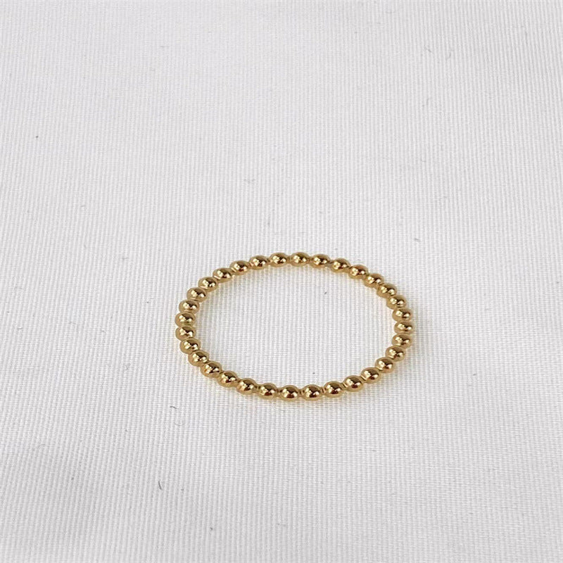 Solid Bead Stackable Ring – Beach Luxe