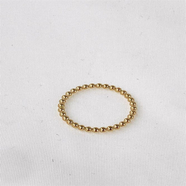 Solid Bead Stackable Ring