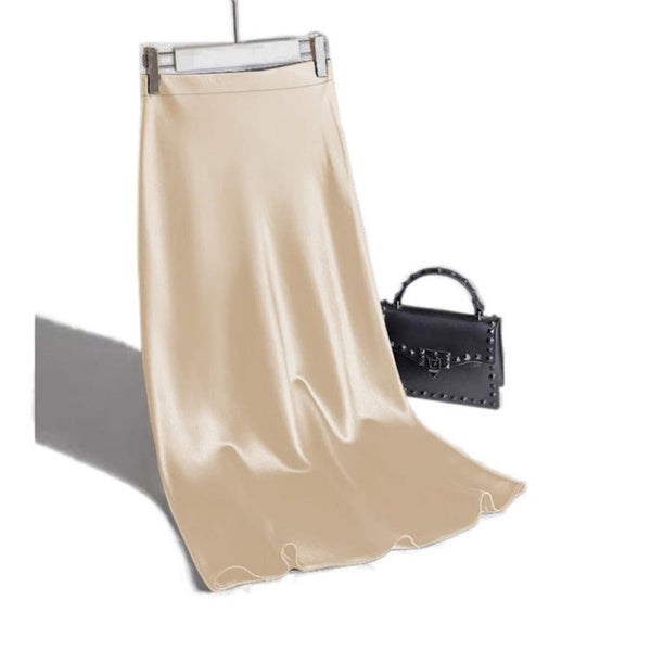 Silky Satin A line Skirt