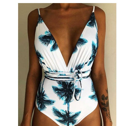 One Piece Swimsuit Backless Monokini Swimwear Women