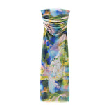 Women's Casual Fashion Floral Print Tube Top Dress