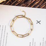 Stainless Steel Bracelet Simple And Versatile Section Buckle Chain