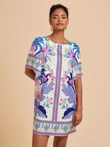 Crew Neck Printed Dress