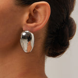 Stainless Steel Glossy Earrings