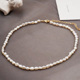 Freshwater Baroque Pearl Necklace Clavicle Chain