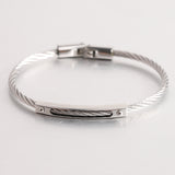 Titanium Steel Cable Fashion Steel Wire Openable Bracelet