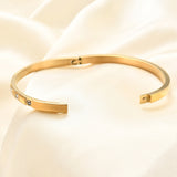 Inlaid Zirconium Bracelet