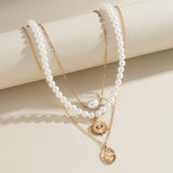 Beaded Beach Pearl Necklace