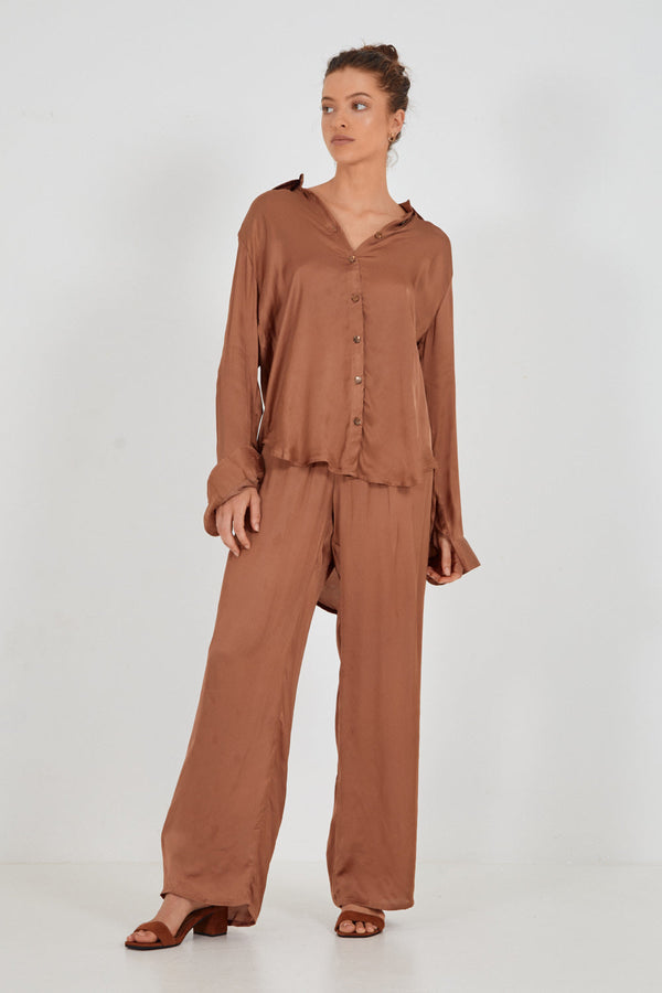 AMELIE  PANT - HAZELNUT