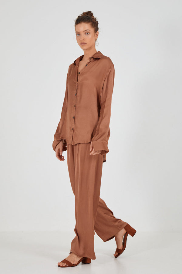 AMELIE  SHIRT - HAZELNUT