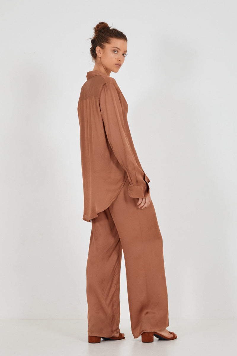 AMELIE  SHIRT - HAZELNUT