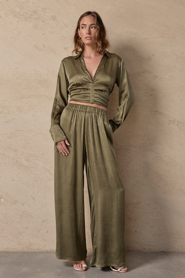 PROMISE PANT - OLIVE BRUNCH