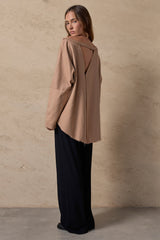 FINLEY SWEATER - ALMOND