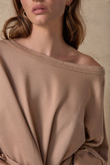 FINLEY SWEATER - ALMOND
