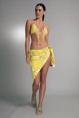 Lemon Fringe Bikini Set