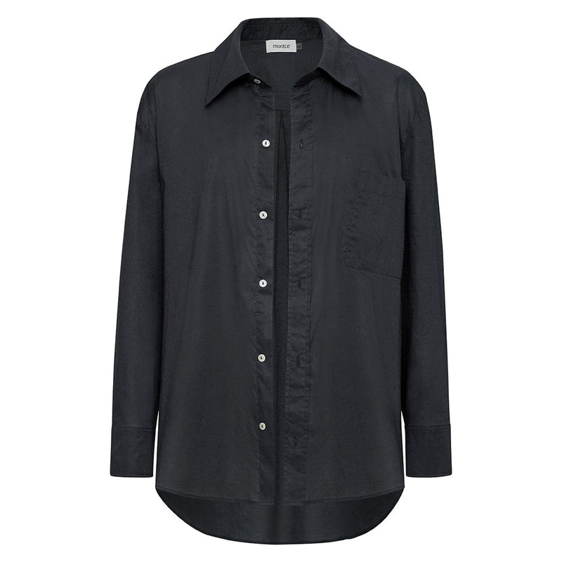 Charcoal Boyfriend Button Down Shirt