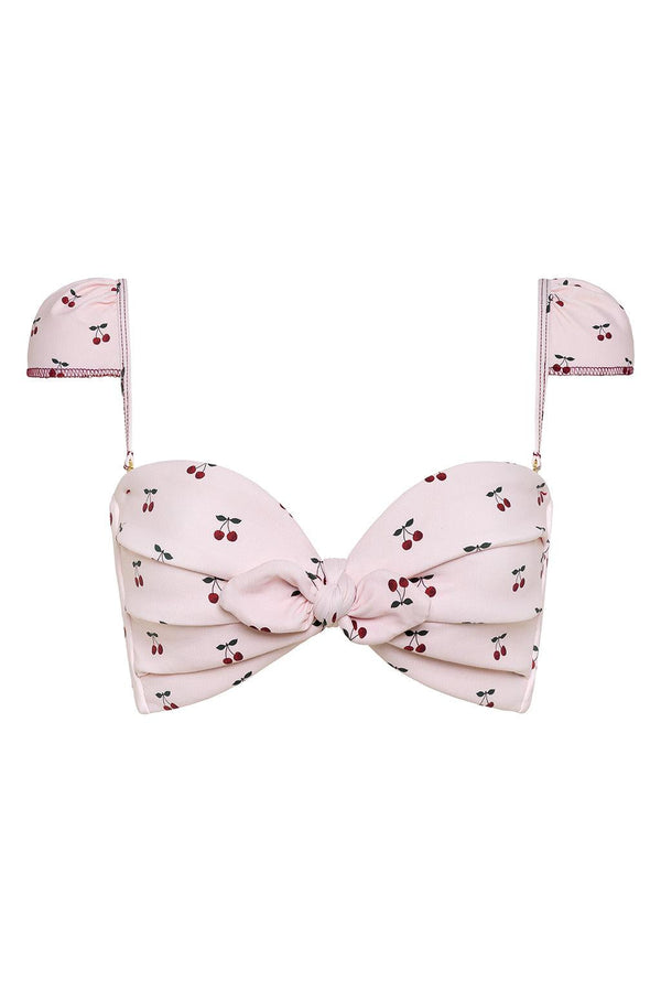 Cherries Cabana Bikini Top
