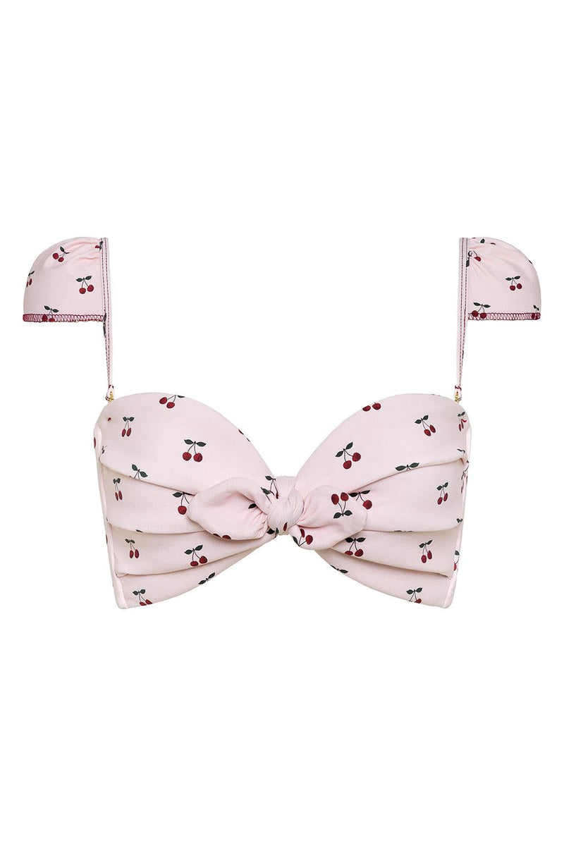 Cherries Cabana Bikini Top