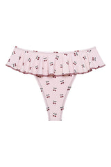 Cherries Tamarindo Ruffle Bikini Bottom