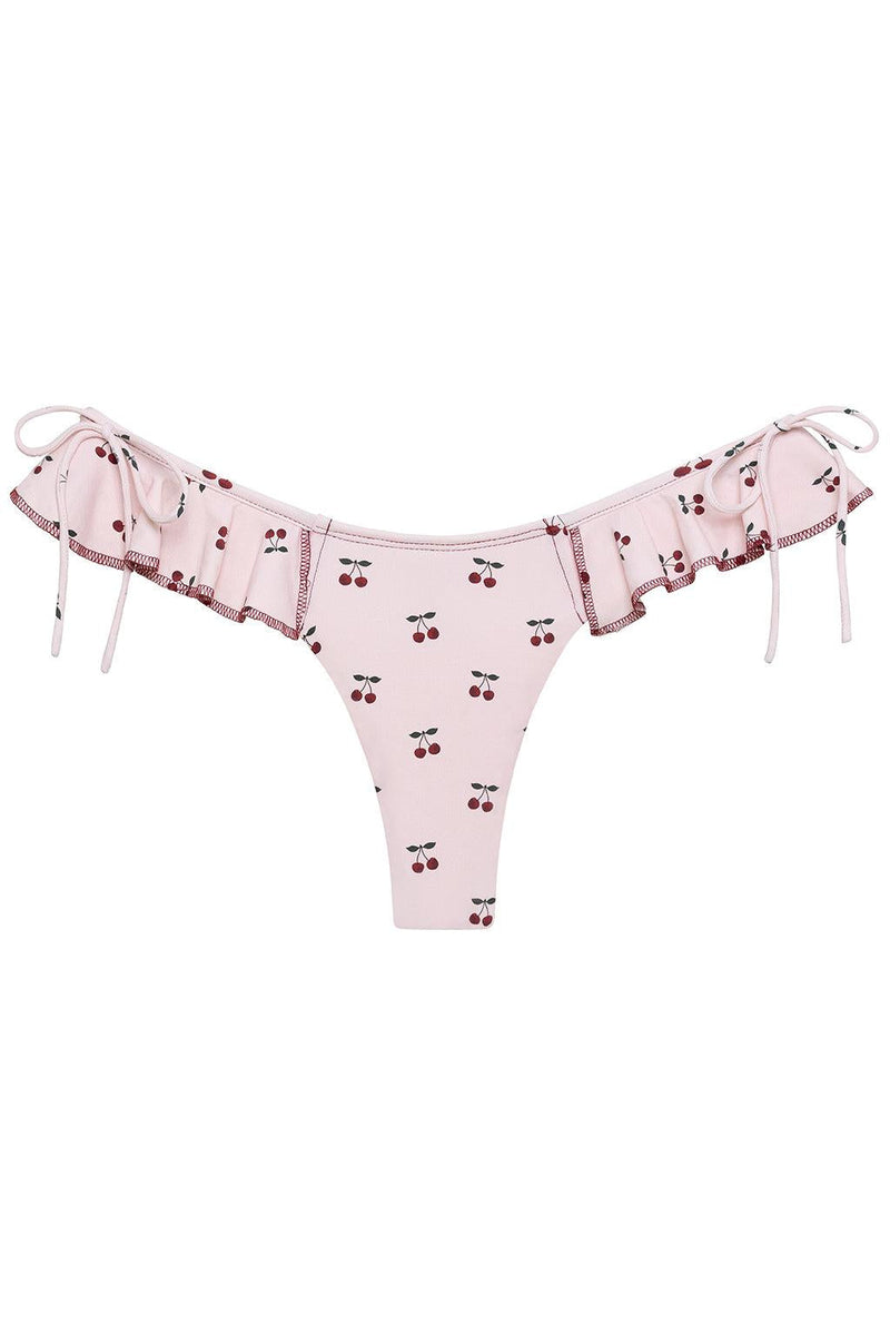 Cherries Uno Ruffle Bows Bikini Bottom