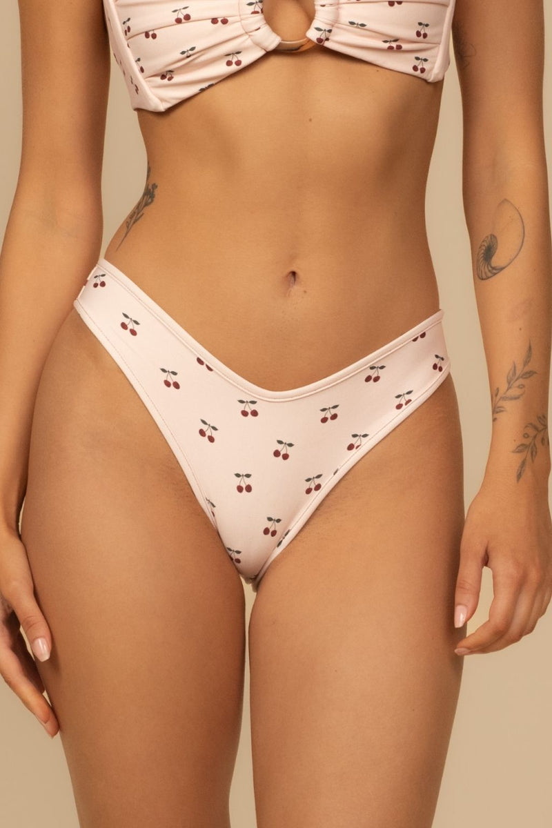 Cherries Added Coverage Lulu Bikini Bottom