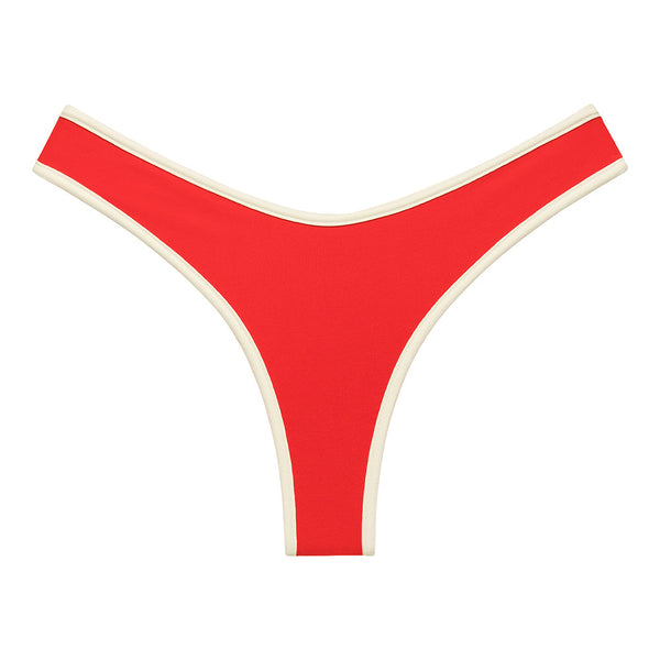 Cherry Cream Binded Added Coverage Lulu Bikini Bottom