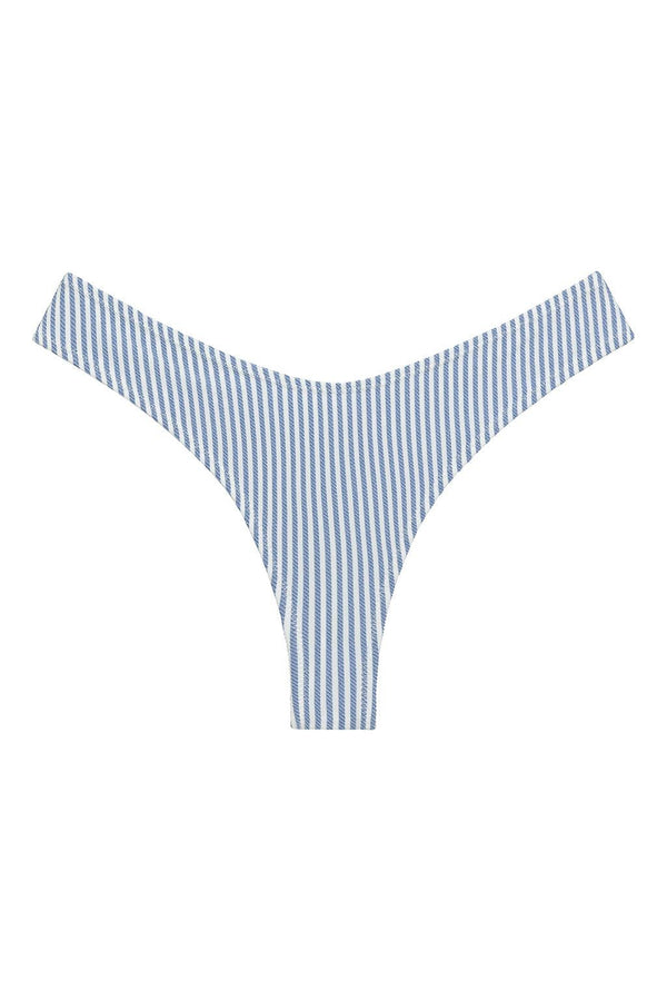 Classic Blue Stripe Lulu (Zig-Zag Stitch) Bikini Bottom