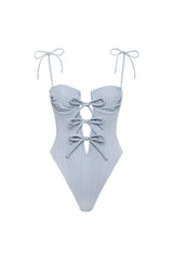 Classic Blue Stripe Trois One-Piece