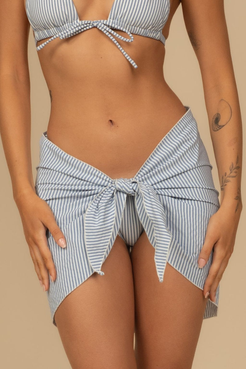 Classic Blue Stripe Sarong