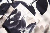 Fashionable floral printed satin shirt