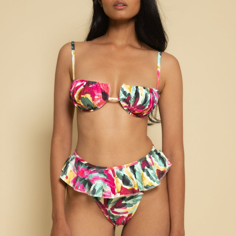 Isla Floral Tamarindo Ruffle Bikini Bottom