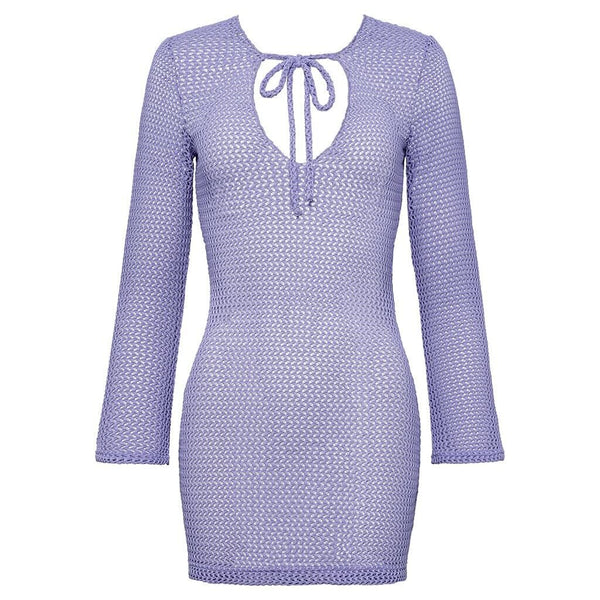 Lavender Crochet Sophia Dress