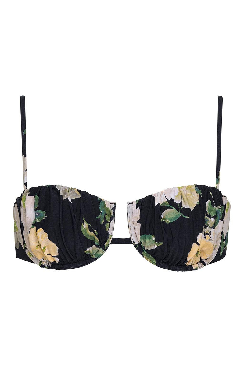 Liz Floral Petal Bikini Top