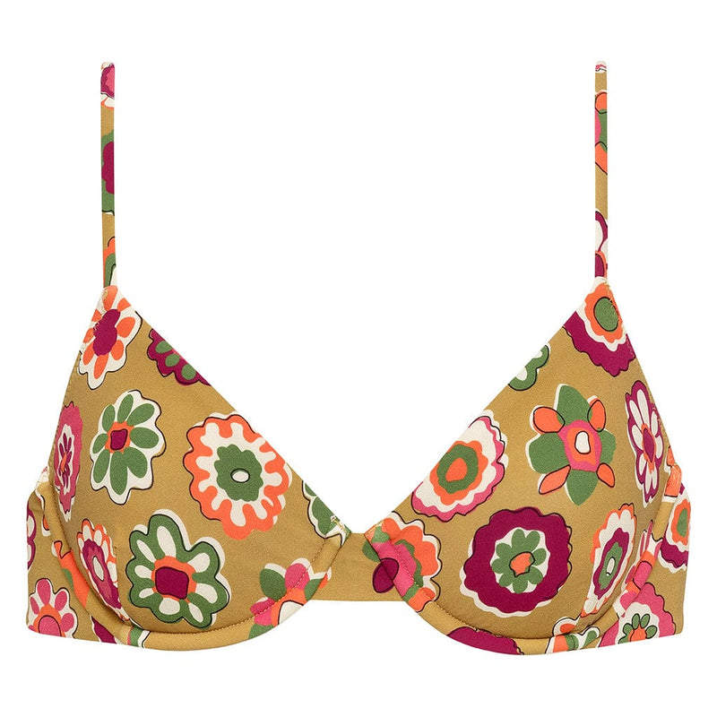 Mazzy Floral Dainty Bikini Top