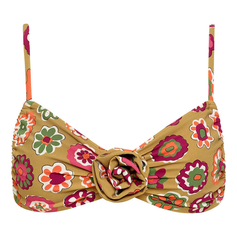 Mazzy Floral Devin Rosa Bikini Top