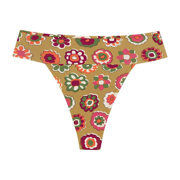 Mazzy Floral Tamarindo Binded Bikini Bottom