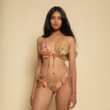 Mazzy Floral Uno Ruffle Bows Bikini Bottom