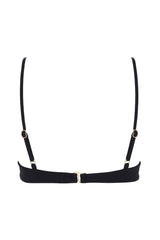 Montce | Black Rib Dainty Bikini Top