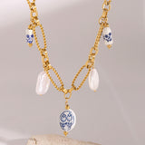 Cerulean Freshwater Pearl Necklace