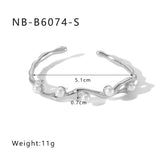 Zircon Titanium Steel Electroplated Bracelet