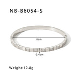 Zircon Titanium Steel Electroplated Bracelet