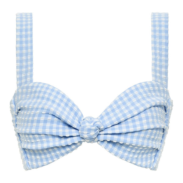 Peri Micro Gingham Hayden Bikini Top