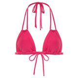 Raspberry Euro Bow Bikini Top