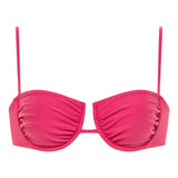 Raspberry Simonette Bikini Top