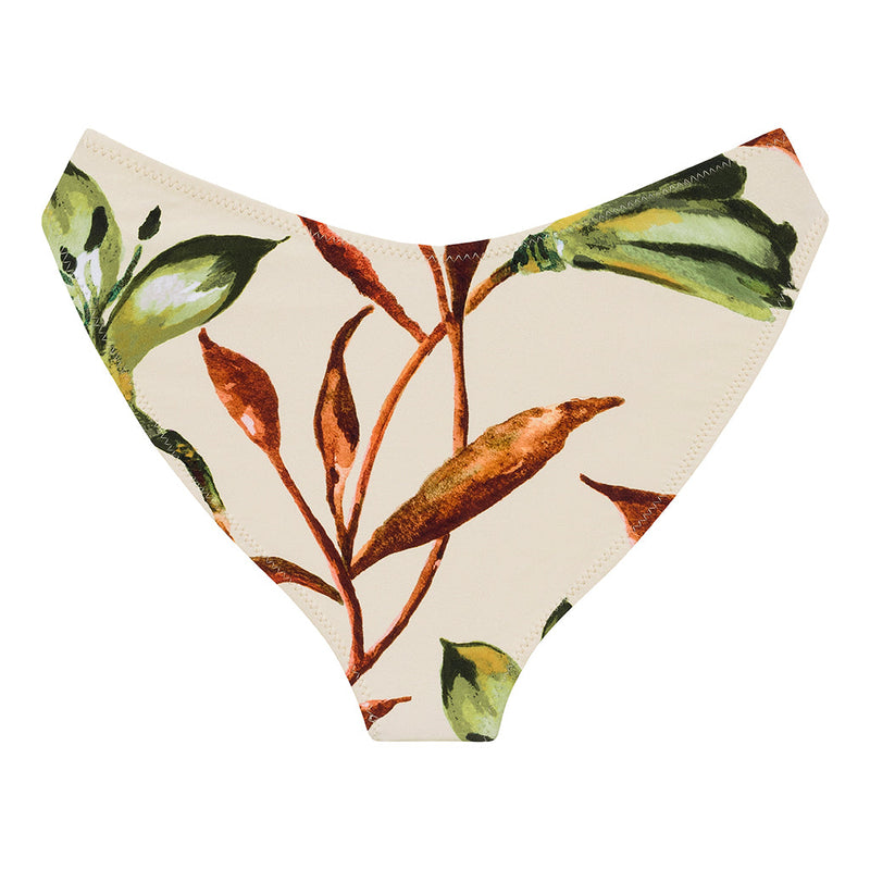 Rooted Floral Added Coverage Lulu (Zig-Zag Stitch) Bikini Bottom