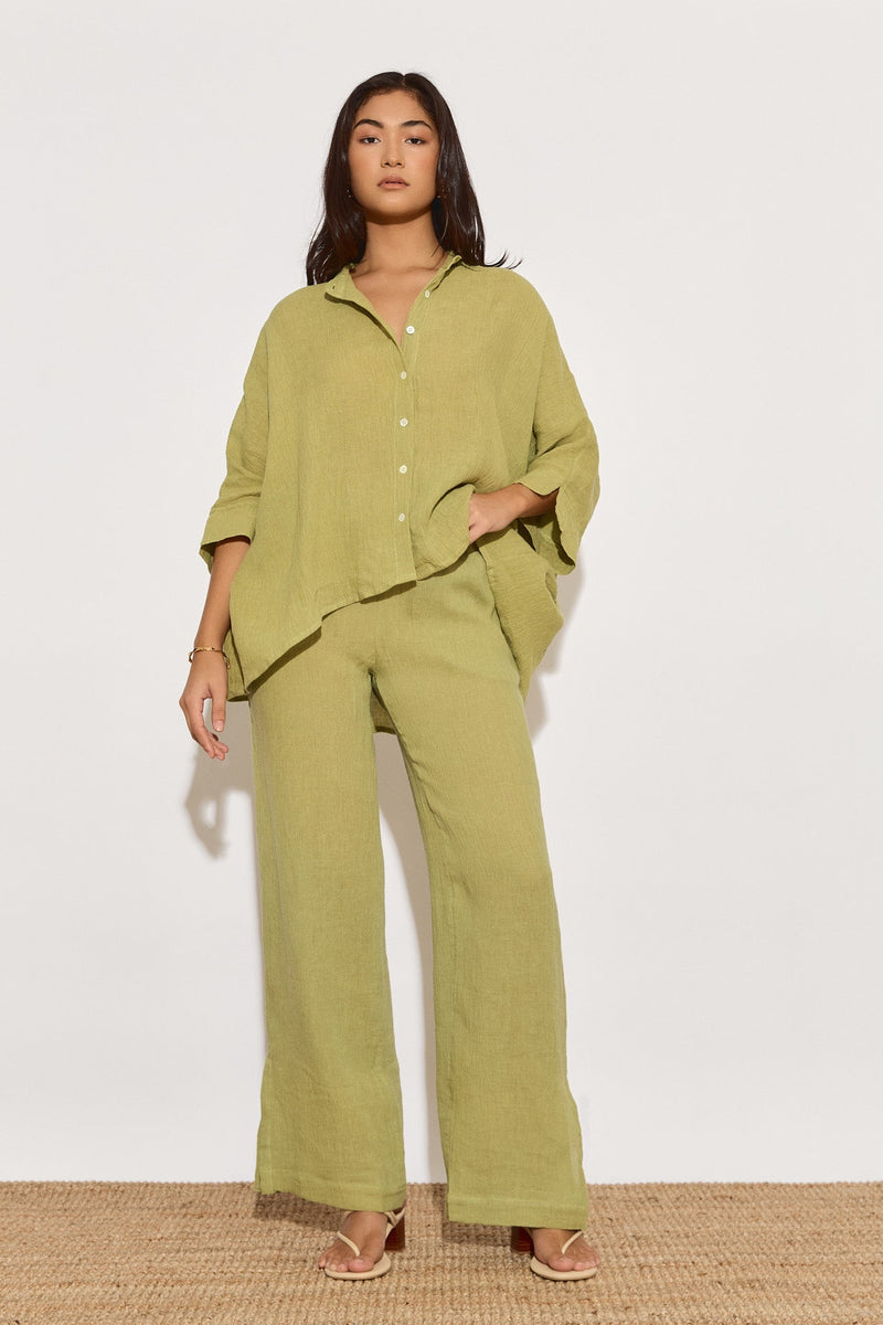 VERANO SHIRT - GREEN MATCHA