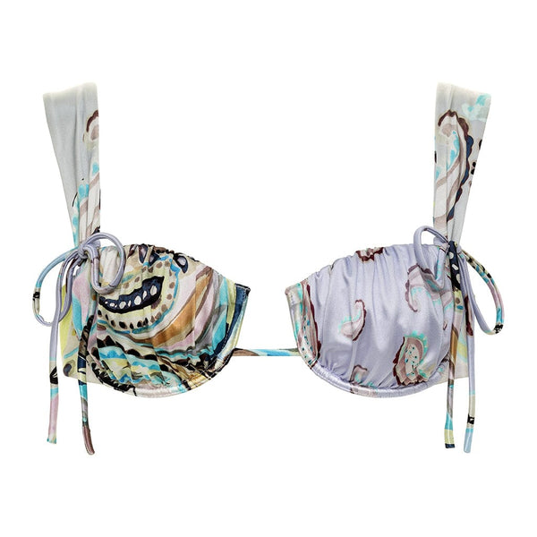 St. Barths Floral Petal (Wide Straps) Bikini Top