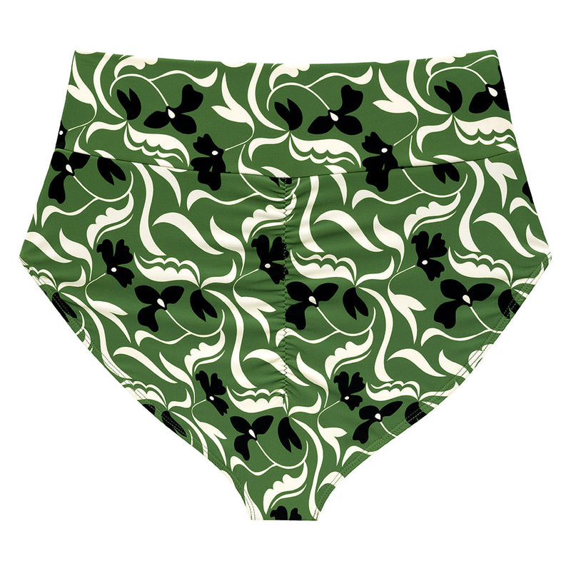 Veronica Floral Full Coverage High Rise Bikini Bottom